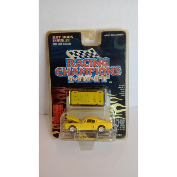 Racing Champions Mint Candy 4 U 1968 Ford Mustang Issue #3 1:58 Scale Yellow - Picture 1 of 6